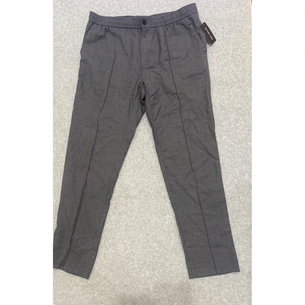 Michael Kors‎ Wool Blend Pull On Dress Pants Grey XL NWT Retails $178